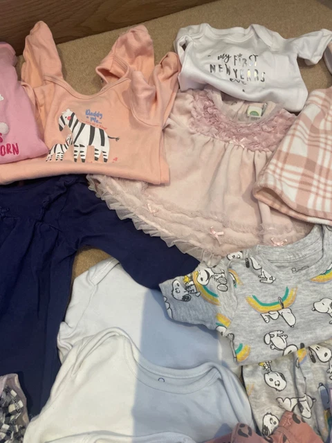 Enorme pacchetto vestiti bambina 3-6 mesi, successivo, joule Ted Baker mamme e papà 6