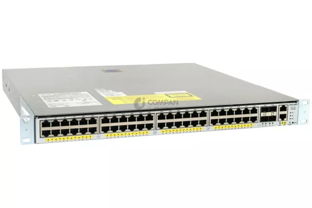 Ws-C4948E-F Cisco Catalyst 4948E-F 48-Port 1Gb Ethernet 4-Port 10Gb Sfp+ Switch