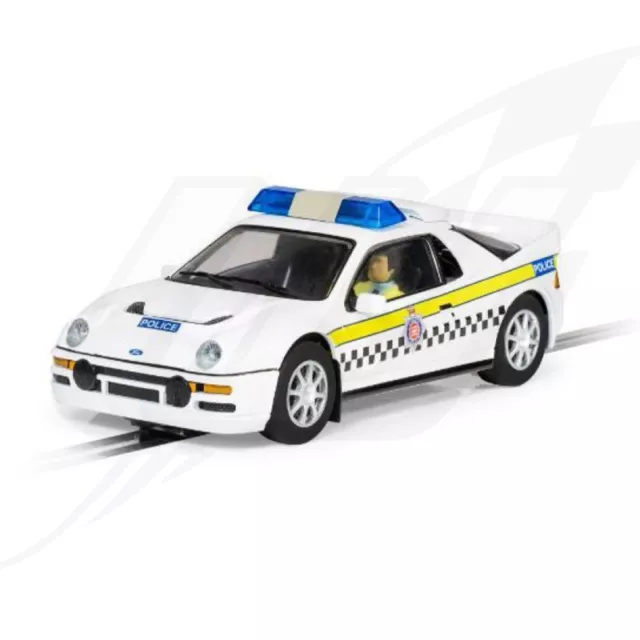 FR- Scalextric FORD RS 200 POLICE EDITION SLOT 1:32 - C4341