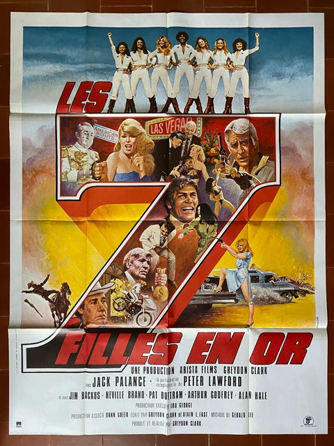 Affiche LES 7 FILLES EN OR Greydon CLARK Jack PALANCE Peter LAWFORD 120x160cm