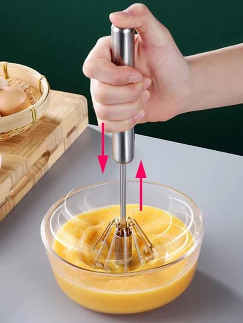 1 PCS Rotary Egg Beater Hand Mixer Vintage Stainless Steel Handle Usa Ekco Crank
