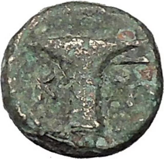 Kyme Cyme in Asia Minor 350BC  Ancient Greek Coin Eagle Vase  i46114