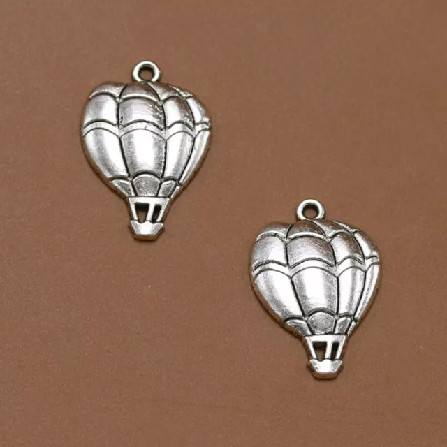 10pcs Alloy Hot-air Balloon Shape Pendants Charms DIY Jewelry Making Accessory