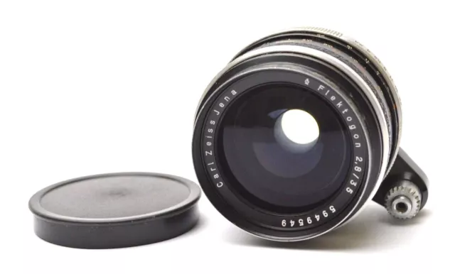 Carl Zeiss Jena Flektogon 2,8 / 35 mm Q1 Weitwinkel Objektiv Exa Mount Lens g03b