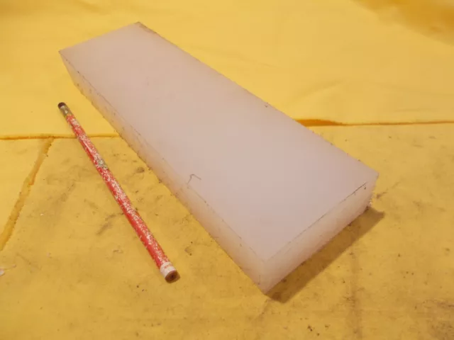 POLYPROPYLENE BAR machinable plastic flat sheet stock 1 1/4" x 3" x 10"