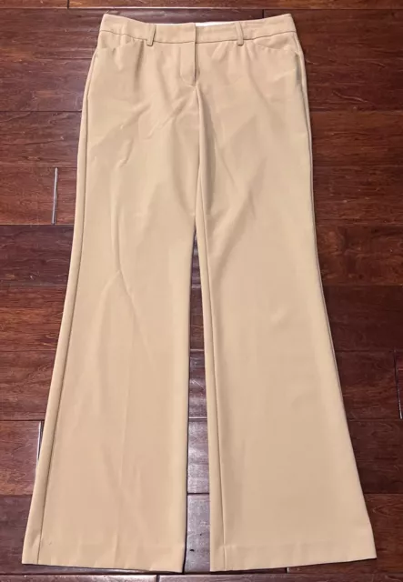 Express Design Studio Editor Tan 4 Pocket Women's 4 Wide Leg Casual Dress Pants