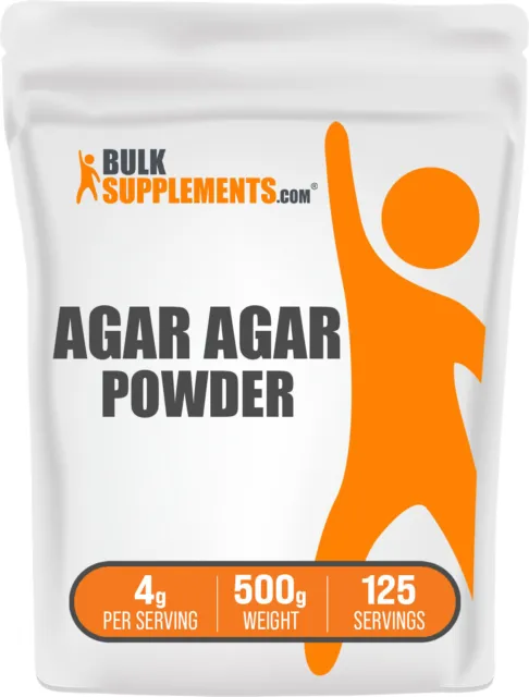 BulkSupplements Agar Agar Powder 500g - Vegan Gelatin Alternative for Baking