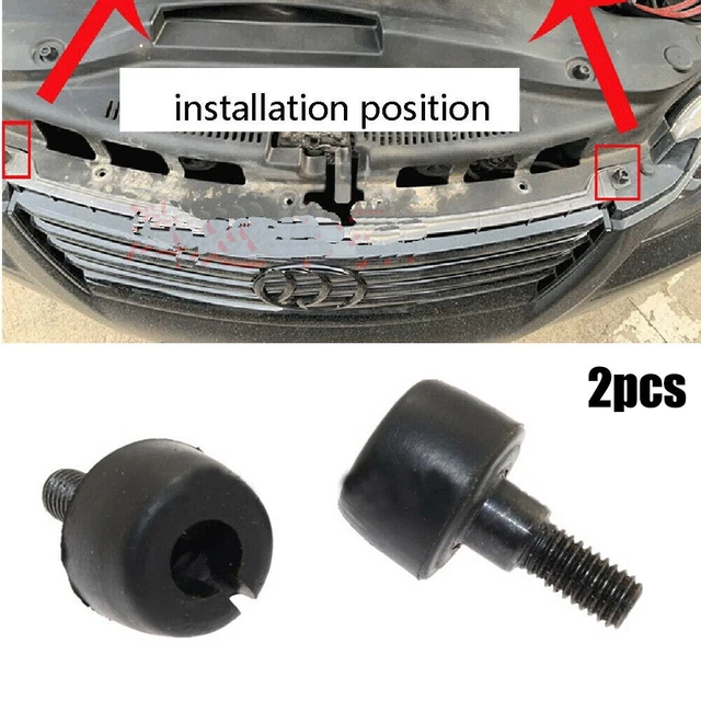 2x Car Hood Bumper Stop Screw Rubber Buffer Cap For Toyota Replacement Black New