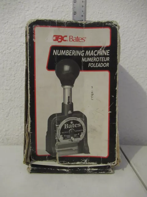 GBC Bates Numbering Machine in box works