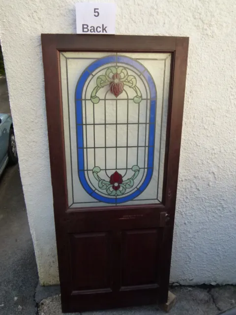 hardwood front Door Glass Panel Edwardian Victorian Door 7