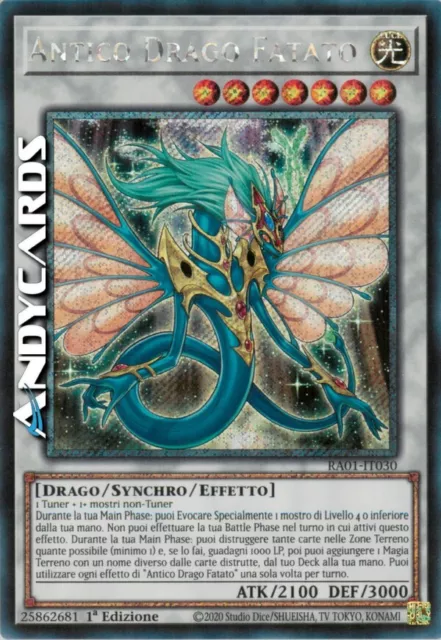 ANTICO DRAGO FATATO (Ancient Fairy Dragon) • Segreta Platino • RA01 IT030 • 1Ed