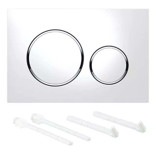 For Geberit Sigma20 Chrome Dual Flush Plate in White Modernize Your Toilet
