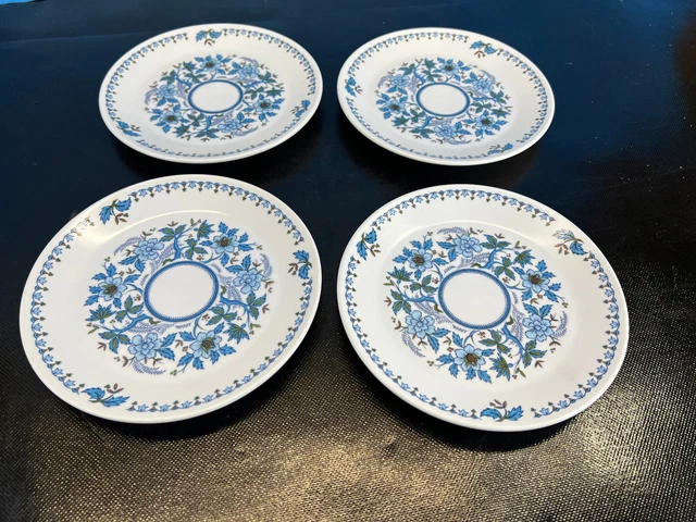 Noritake Progression Blue Moon Bread and Butter Plates 6 3/8" Japan Exc Set 4