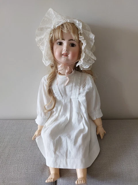 Belle Reproduction Ancienne poupée Jumeau 1907 15 70 cm no  BRU Steiner SFBJ