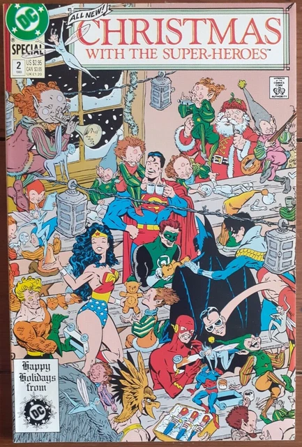 Christmas With The Super-Heroes 2, Dc Comics, 1989, Vf