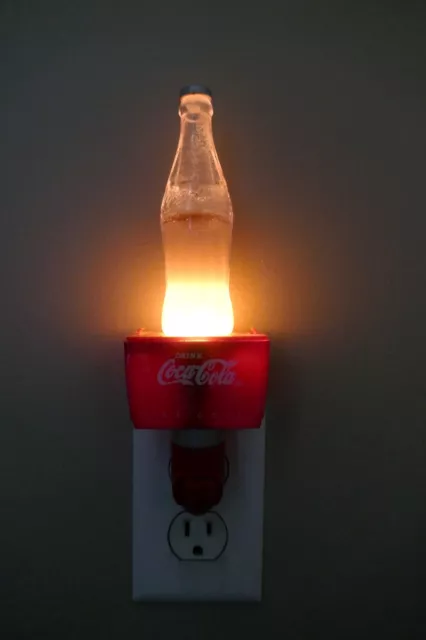 A10070 Coca-Cola Coke SPARKLE Glitter NIGHT LIGHT Ice Chest Collectible COOL