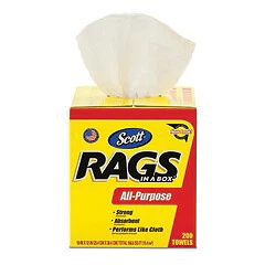 Kimberly Clark   Archived     Kimberly Clark Scott 75260 Rags In A Box, White