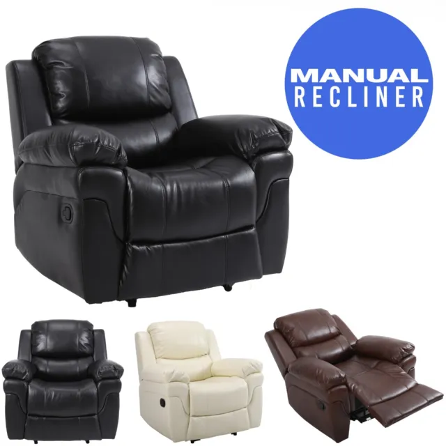 Segovia Leather Recliner Armchair Sofa Home Lounge Chair Reclining Gaming