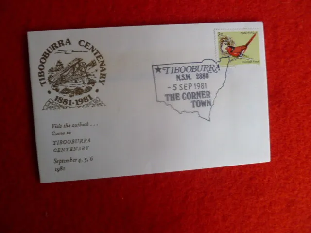 1981 Tibooburra Corner Town Postmark Centenary Cover