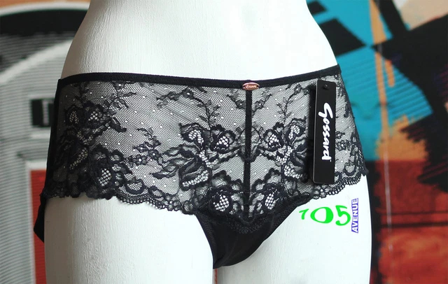 Shorty Dentelle Glamour Gossard - Noir - Taille L (FR 42/44) - Neuf Avec étiquettes - Sous-vêtement Femme