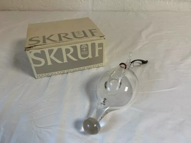 Skruf Sweden Vatten Wasser Barometer Donner Flasche Vintage weather glas OVP TOP