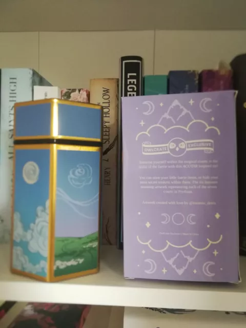 Owlcrate ACOTAR TEEDOSE, TEA TIN, Fairyloot, illumicrate