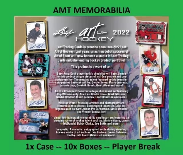 Saku Koivu 2021/22 Leaf Art of Hockey 1X Case 10X Box Break #4