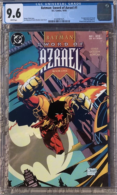 BATMAN Sword of Azrael # 1 - CGC 9.6  White Pgs 1st appearance Azrael DC 1992