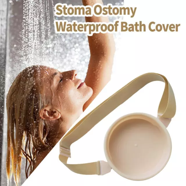 Stoma Ostomy Waterproof Bath Cover Adjustable Ostomy Assit Belt Accessory N7N6