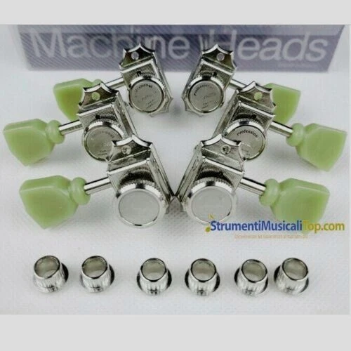 Corde Chitarra Elettrica 10 46 KAISH - 4 Manopole Per Chitarra, Nere Con Parte Superiore Argento, Per Epiphone Les Paul SG Pickup Chitarra Acustica