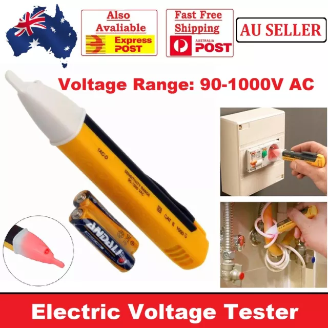 Voltage Electricity Tester Detector Volt Test Pen Non-Contact Sensor 90-1000V AC