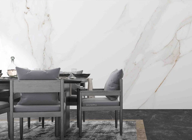 3D Geometric Black Marble Wall Murals, Modern Custom Mural Wallpaper