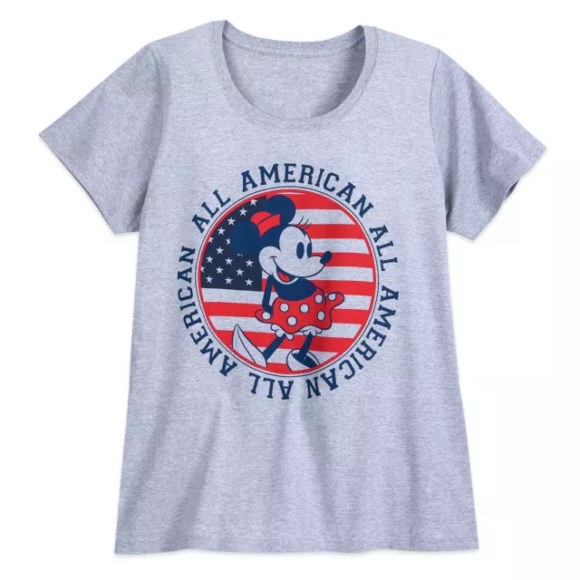 Womens Size 3Xl Disney Minnie Mouse All American T-Shirt Plus Size Nwt