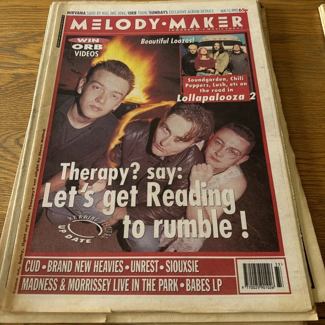 MELODY MAKER NEWSPAPER - February 8th 1992 - Nirvana Front Cover