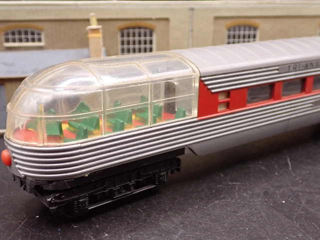 TRI-ANG R125 TRANSCONTINENTAL Observation Car OO Gauge Silver, Grey ...
