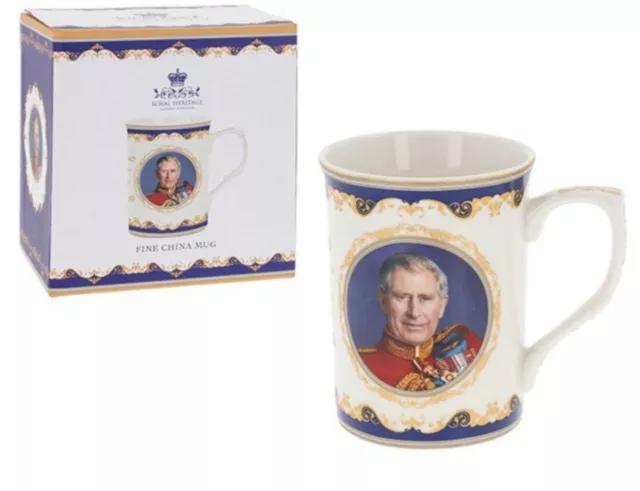 King Charles III His Majesty  Coronation Royal  Commemorative Mug Cup