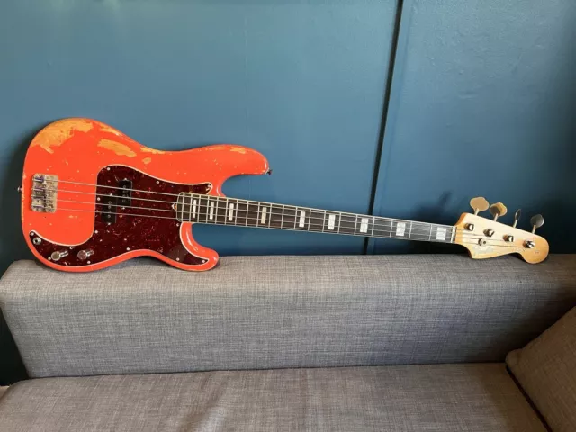 Fender 1963 Precision bass with 1972 Jazz Bass Neck - Fiesta Red