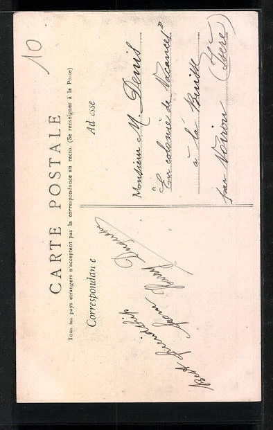 CPA Poix-du-Nord, Place de la Mairie et l´Eglise 1907 2