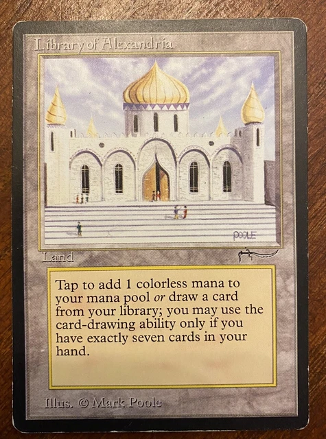 MTG 1x Library of Alexandria Arabian Nights Magic the Gathering Reserved List