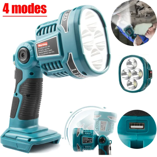 Für Makita LED 18V DML812 Li-ion Akku-Taschenlampe Arbeitslicht 18 Volt 4-Mode