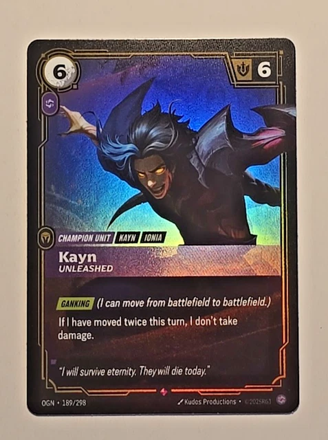 LEAGUE OF LEGENDS Riftbound Origins Kayn Unleashed Rare 089/298 £8.97 ...
