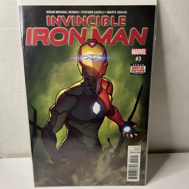 Invincible Iron Man #3 | NM | 1ST FULL Ironheart Armor Model II | Rhino | Marvel