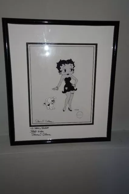 Limited Edition Betty Boop Cel Signed Shamus Culhane #67/175
