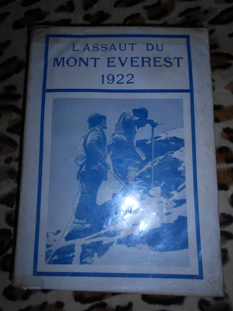 Livre « The Assault On Mount Everest 1922-1923 » – Relié Cuir – Édition De Luxe Neuf