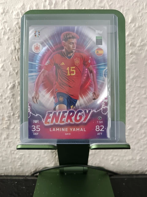 MATCH ATTAX UEFA Euro 2024 Lamine Yamal Energy Spain Trading Card £20.