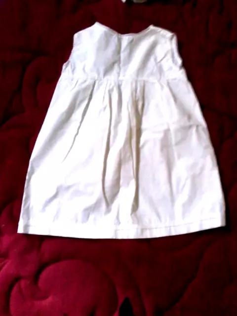 JOlie sous robe époque 1910/30 blanche pour grande poupée ancienne