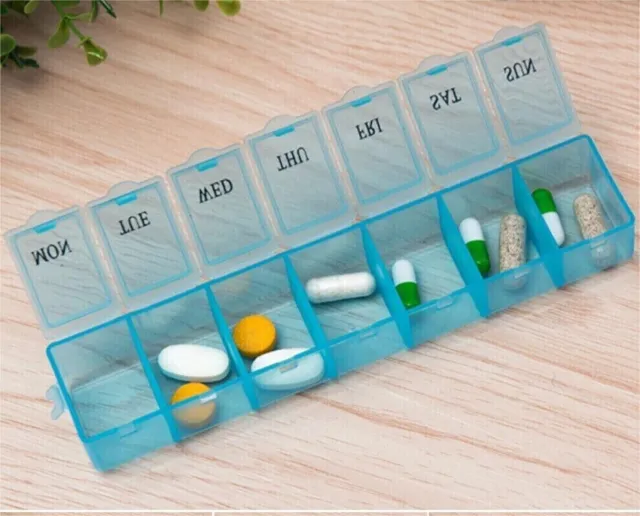 Dispenser pillole 7 giorni custodia organizzatore tablet scatola settimanale