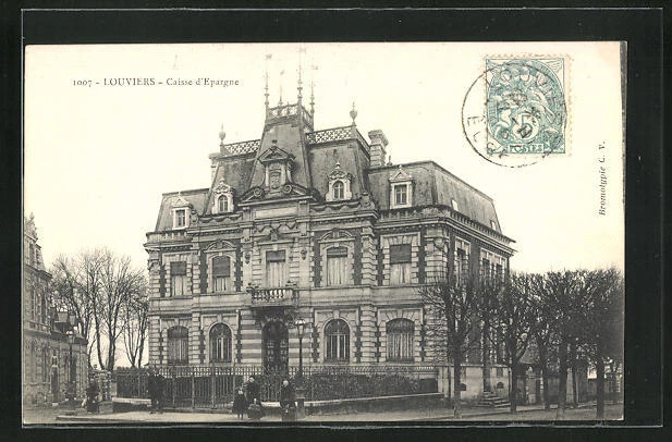 CPA Louviers, Caisse d´Épargne 1906