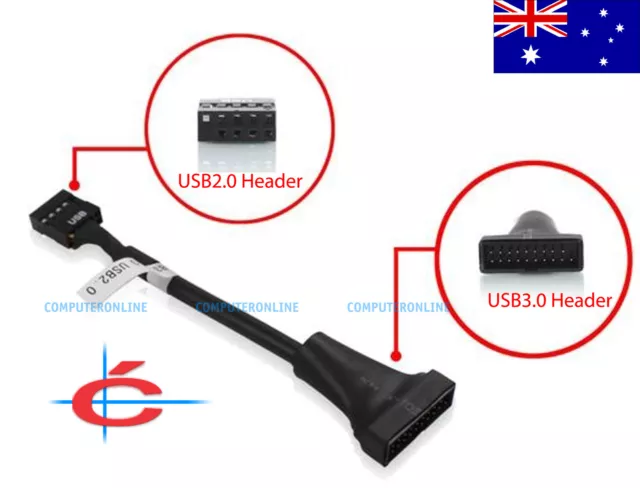 USB 3.0 20 Pin Male Header to USB 2.0 female Adapter for motherboard