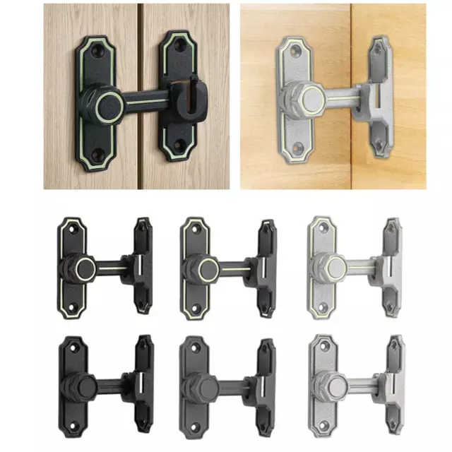 Door Latch Lock Gate latches 90 Degree and 180 Degree Installation Door Lock